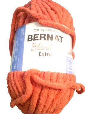 Bernat Blanket BB Orange Leaf Yarn - 1 Pack of 300g/10.5 oz - 100% Polyester NIP